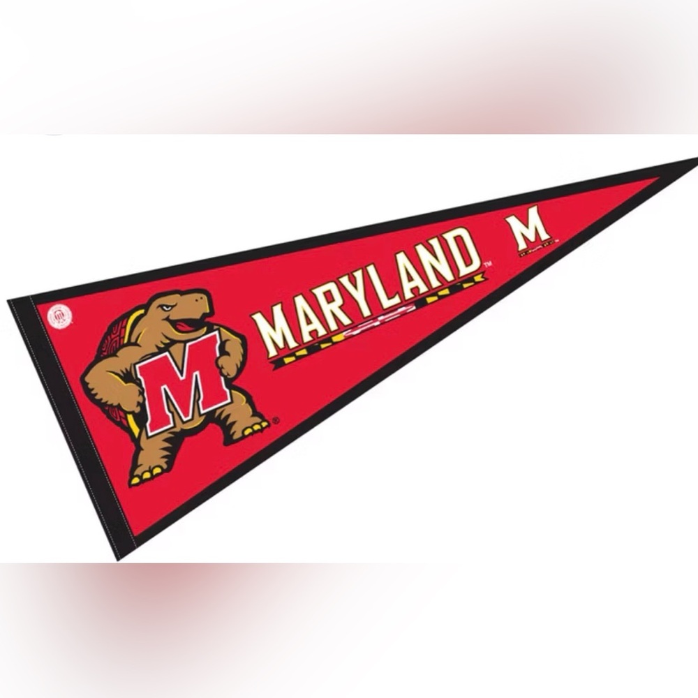 Maryland Terrapins Red Collegiate Felt Pennant